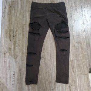 Free People, destructed leggings.